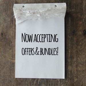 Make a bundle to receive an offer!